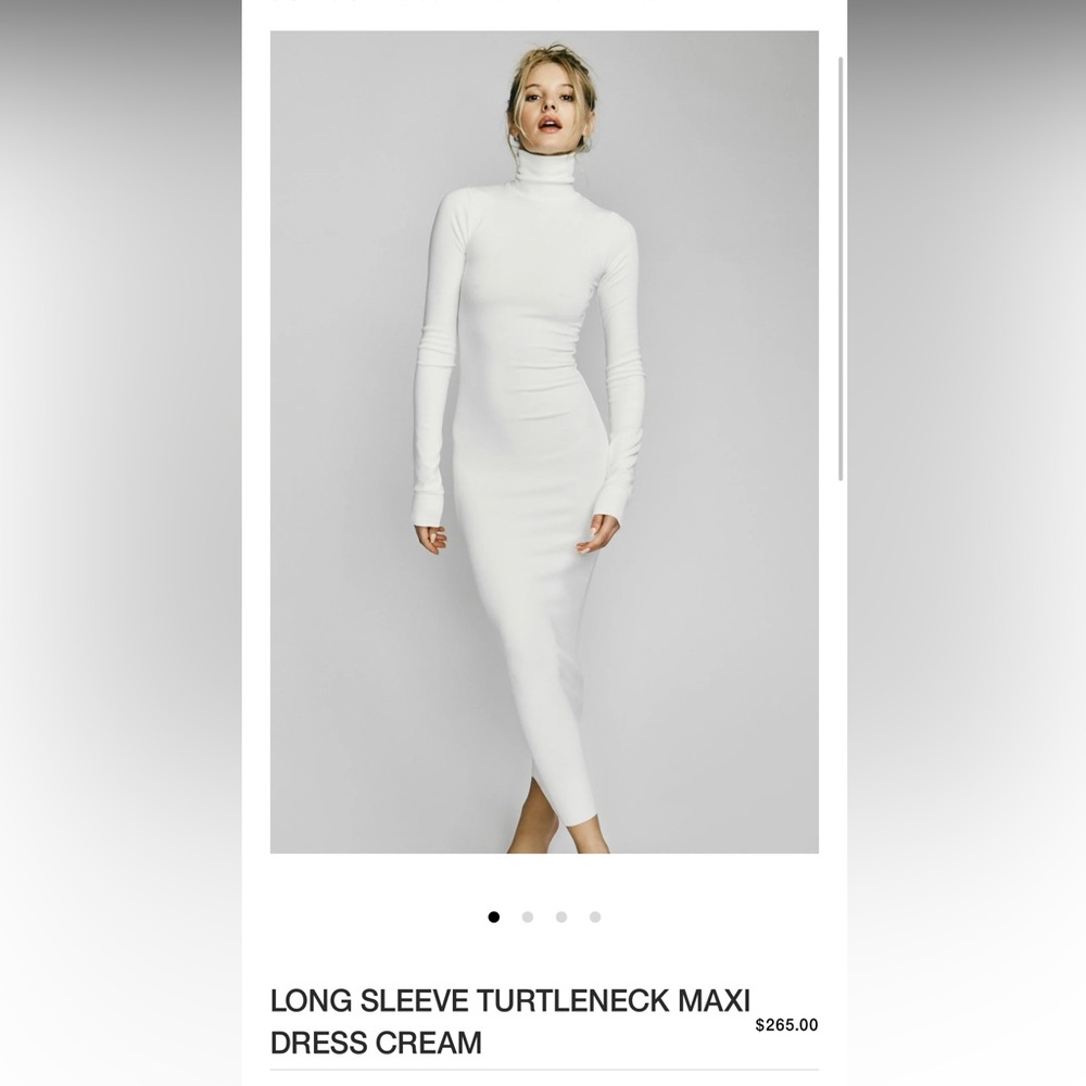 Eterne Turtleneck maxi dress-cream